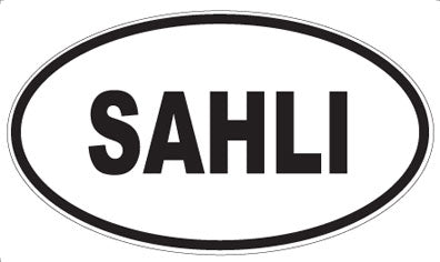 SAHLI - Oval Sticker