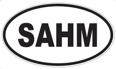 SAHM - Oval Magnet
