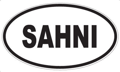 SAHNI - Oval Magnet