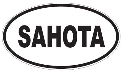 SAHOTA - Oval Sticker