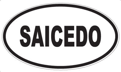 SAICEDO - Oval Sticker