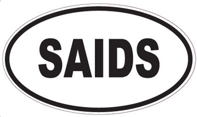 SAIDS - Oval Magnet