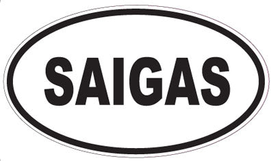 SAIGAS - Oval Sticker