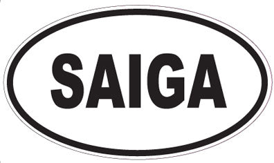SAIGA - Oval Magnet