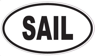 SAIL - Oval Sticker
