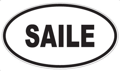 SAILE - Oval Sticker