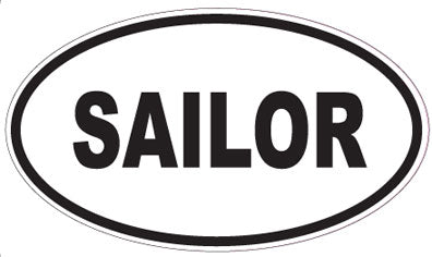 SAILOR - Oval Sticker