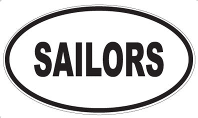 SAILORS - Oval Sticker