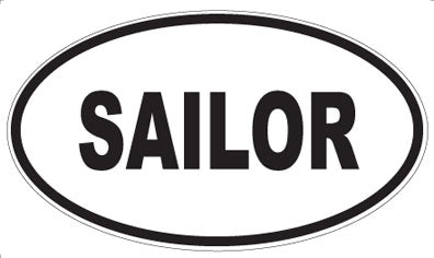SAILOR - Oval Magnet