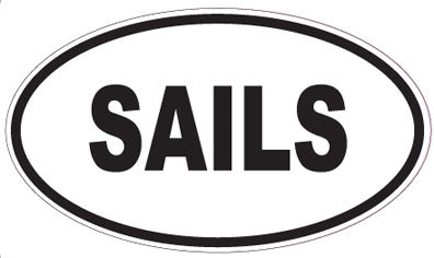 SAILS - Oval Sticker