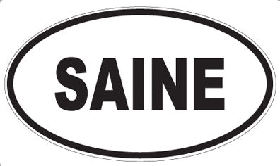 SAINE - Oval Sticker