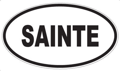 SAINTE - Oval Sticker