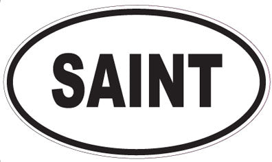 SAINT - Oval Magnet