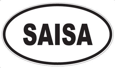 SAISA - Oval Sticker