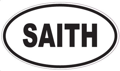 SAITH - Oval Sticker