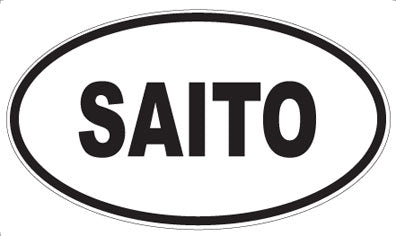 SAITO - Oval Sticker