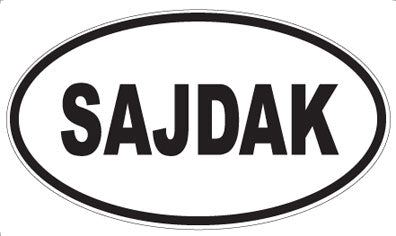 SAJDAK - Oval Sticker