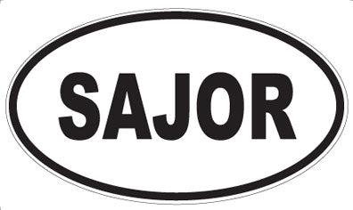 SAJOR - Oval Sticker