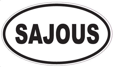 SAJOUS - Oval Sticker
