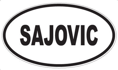 SAJOVIC - Oval Magnet