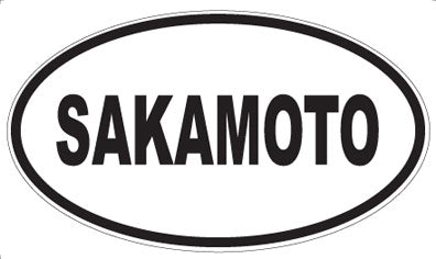 SAKAMOTO - Oval Sticker
