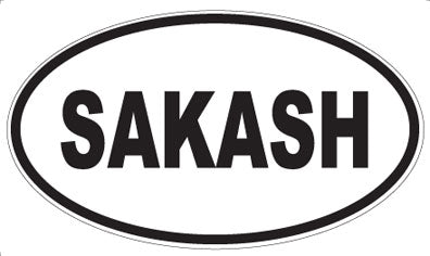 SAKASH - Oval Sticker