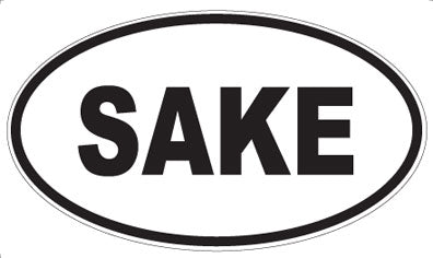 SAKE - Oval Sticker