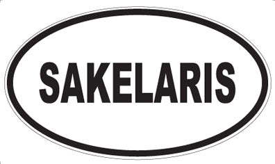 SAKELARIS - Oval Sticker