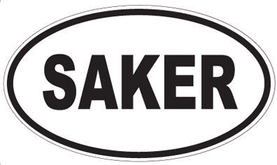 SAKER - Oval Sticker