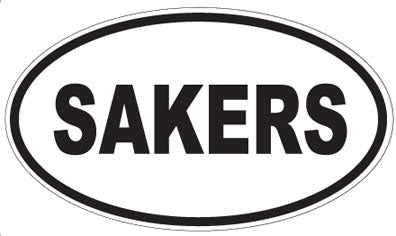 SAKERS - Oval Sticker