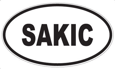 SAKIC - Oval Sticker