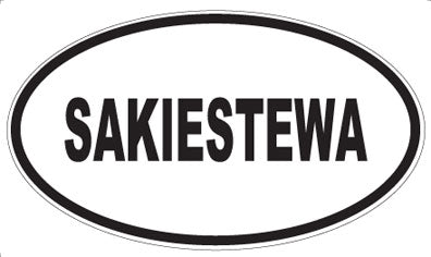 SAKIESTEWA - Oval Sticker