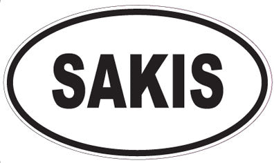 SAKIS - Oval Sticker
