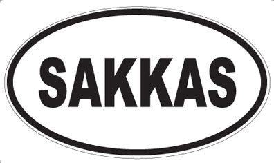 SAKKAS - Oval Sticker