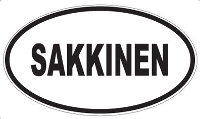 SAKKINEN - Oval Sticker