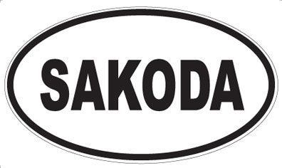 SAKODA - Oval Sticker