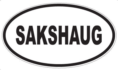 SAKSHAUG - Oval Magnet