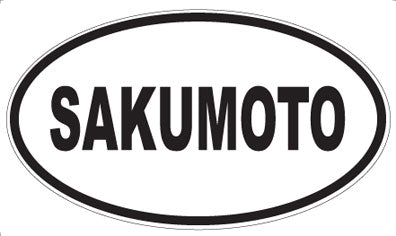 SAKUMOTO - Oval Magnet