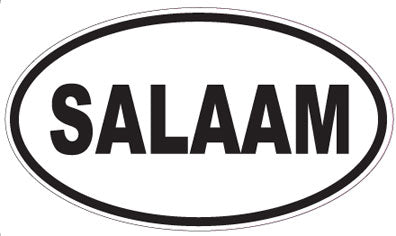 SALAAM - Oval Sticker