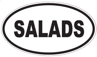 SALADS - Oval Sticker