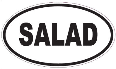 SALAD - Oval Magnet