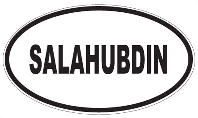 SALAHUBDIN - Oval Sticker