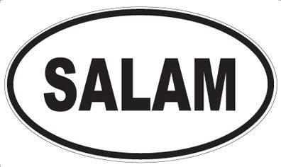SALAM - Oval Sticker