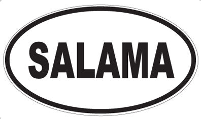 SALAMA - Oval Sticker
