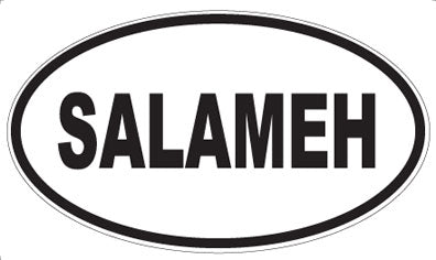 SALAMEH - Oval Sticker