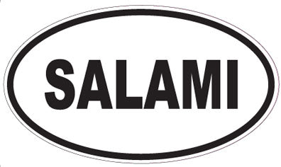 SALAMI - Oval Sticker