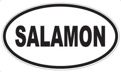 SALAMON - Oval Sticker