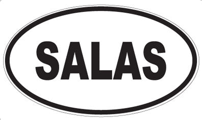 SALAS - Oval Magnet
