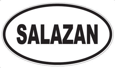 SALAZAN - Oval Sticker