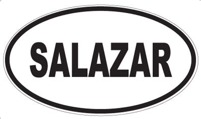 SALAZAR - Oval Sticker